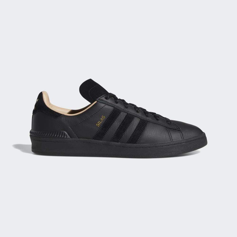 Adidas Men's Campus ADV x Silas Skate Shoes Black Ireland EE6148